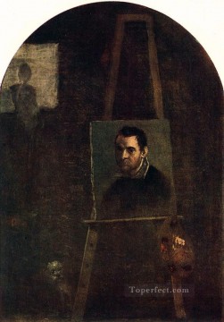 Autorretrato barroco Annibale Carracci Pinturas al óleo